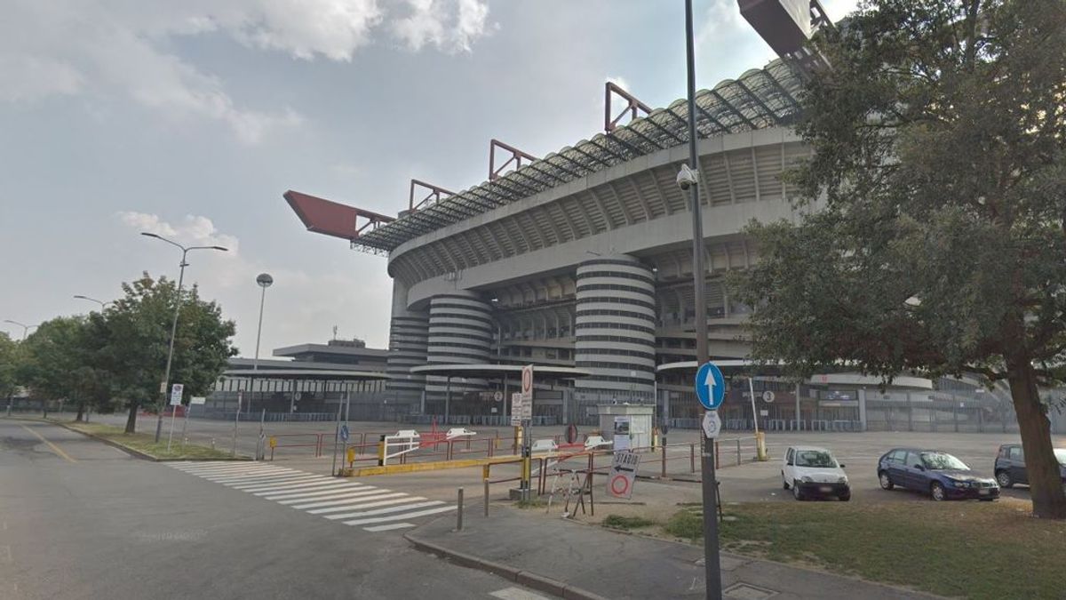 Las escaleras de San Siro causan furor: brutal efecto óptico en el estadio de Milán
