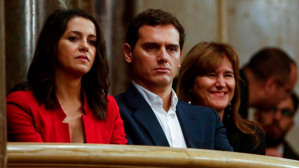 Albert Rivera e Inés Arrimadas en el Parlament Albert Rivera e Inés Arrimadas en el Parlament