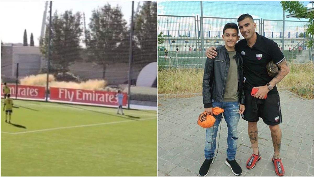 La dedicatoria del hijo de Reyes a su padre tras su primer gol con el Real Madrid La dedicatoria del hijo de Reyes a su padre tras su primer gol con el Real Madrid