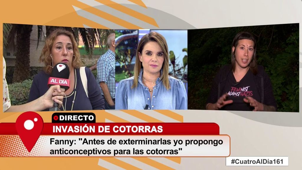 Fanny defiende a las cotorras ante los vecinos de carabanchel