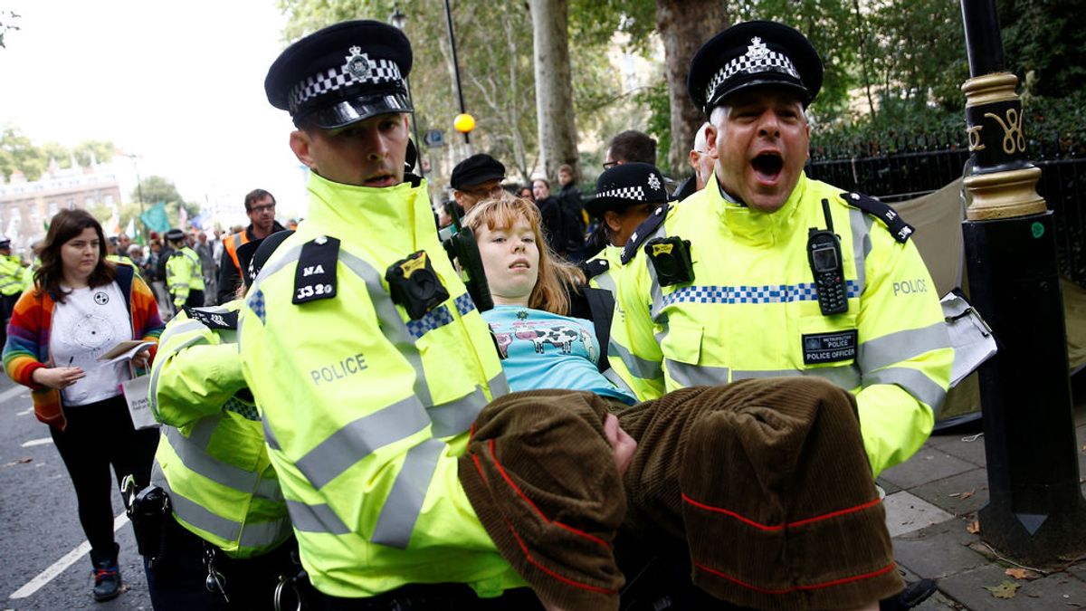 Las protestas contra el cambio climático en Londres dejan más de 500 detenidos