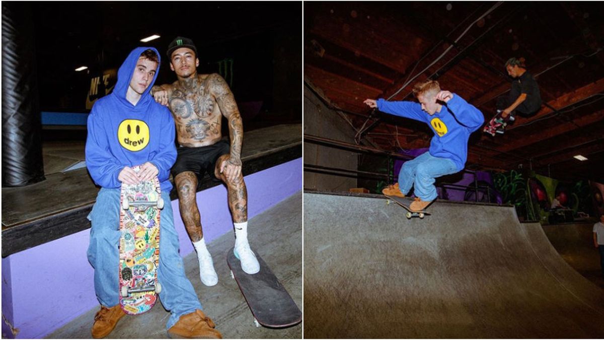 La última 'juega' de Justin Bieber antes de casarse: una clase privada con  Nyjah Huston, el skater mejor pagado del mundo