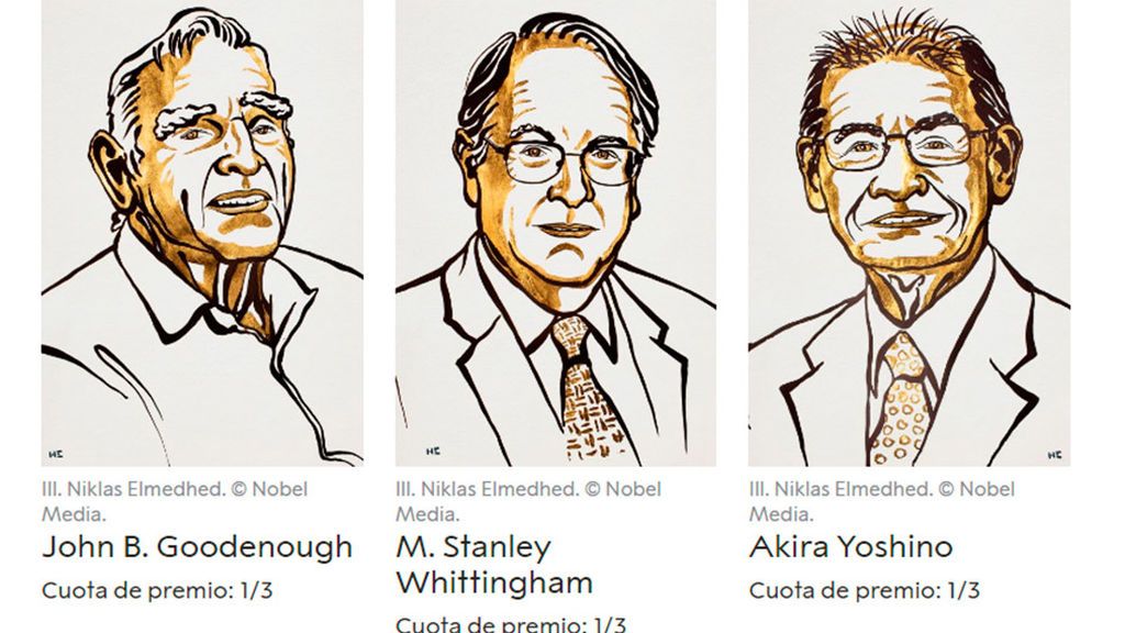 El Nobel de Química 2019 premia a los padres de la batería de iones de litio El Nobel de Química 2019 premia a los padres de la batería de iones de litio
