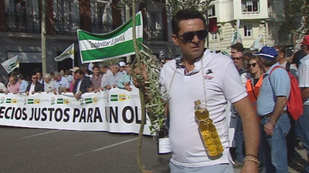 Miles de olivareros españoles piden medidas para que producir aceite no les cueste dinero