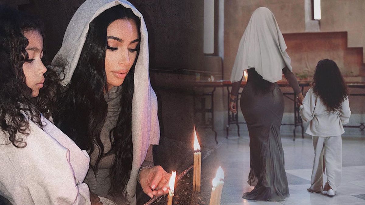 Kim Kardashian se bautiza en Armenia a los 38 años junto a todos sus hijos