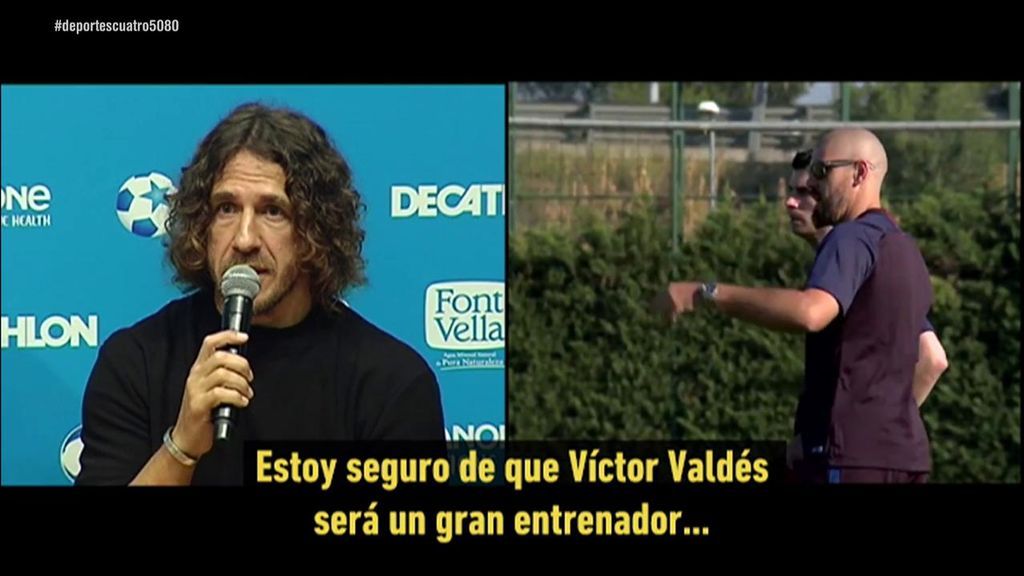 Puyol: “Estoy seguro de que Víctor Valdés será un gran entrenador”