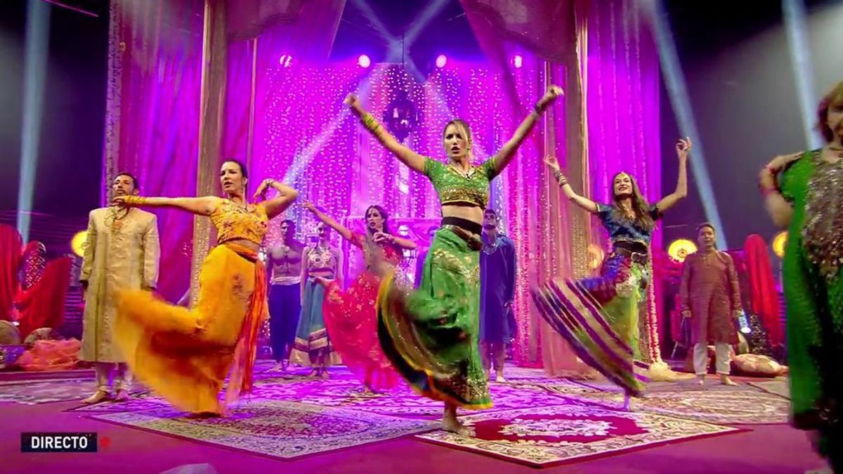 Los concursantes lo dan todo en la prueba semanal con la coreografía de Bollywood
