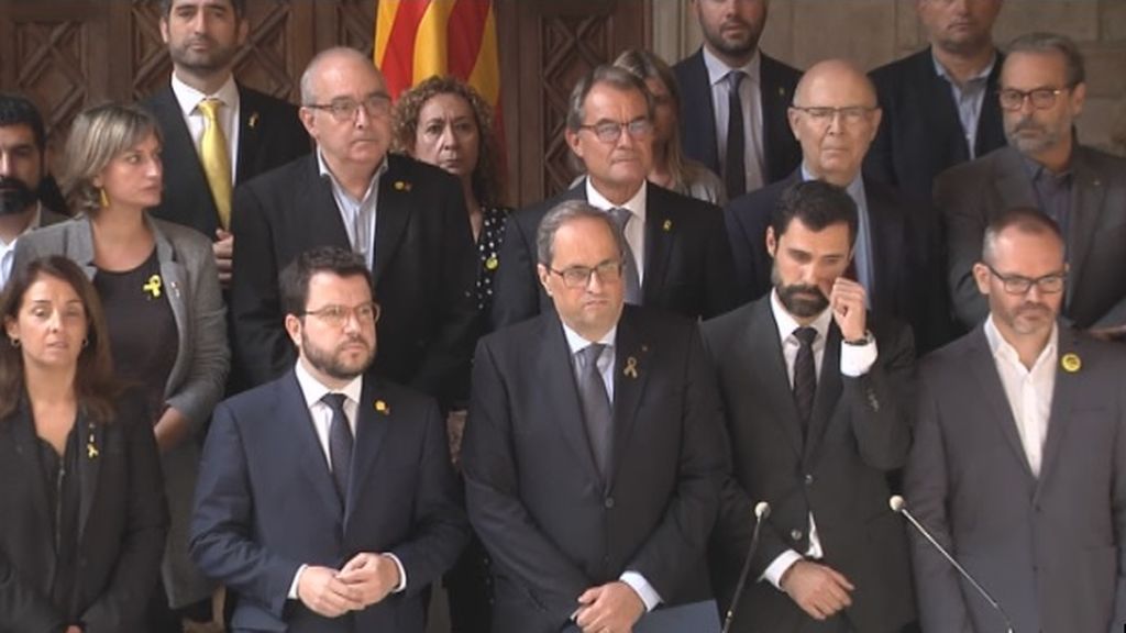 Los líderes de los partidos independentistas reaccionan al fallo del procés