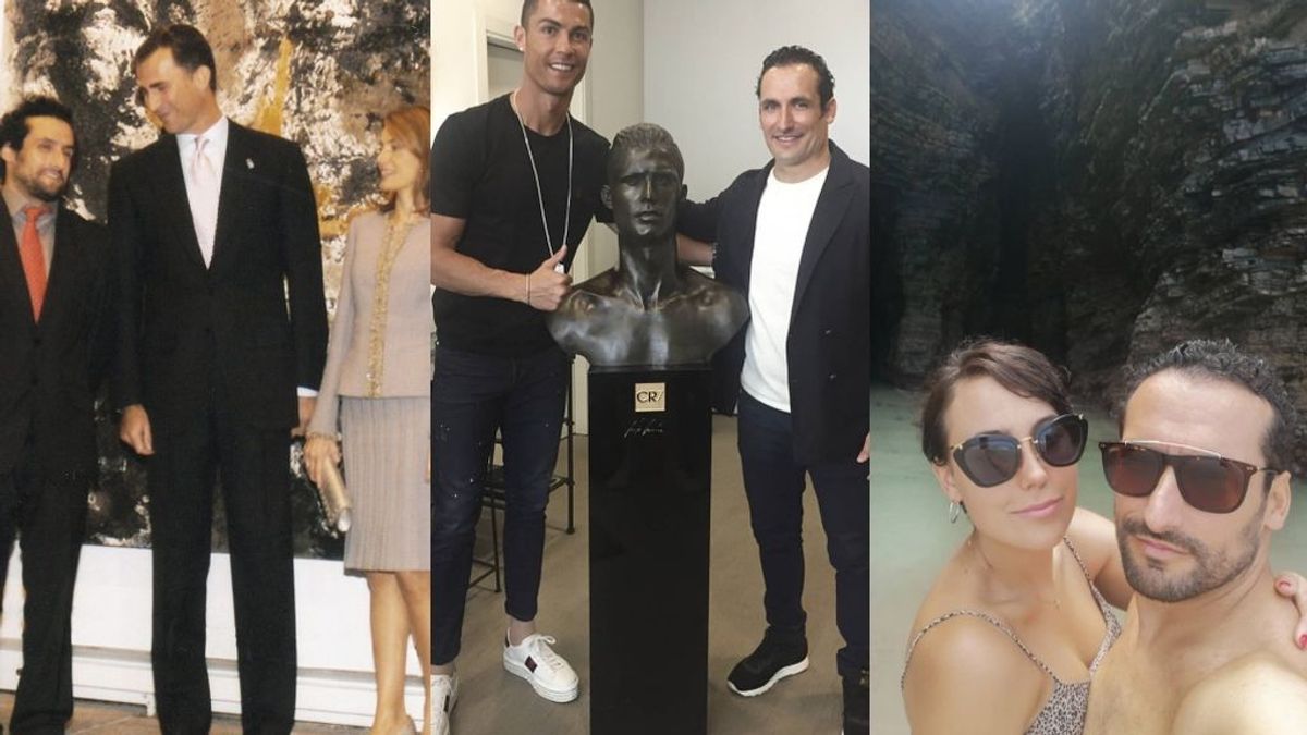 Carlos García, uno de los artistas favoritos de Letizia, entra en la corte de Cristiano Ronaldo como cuñado