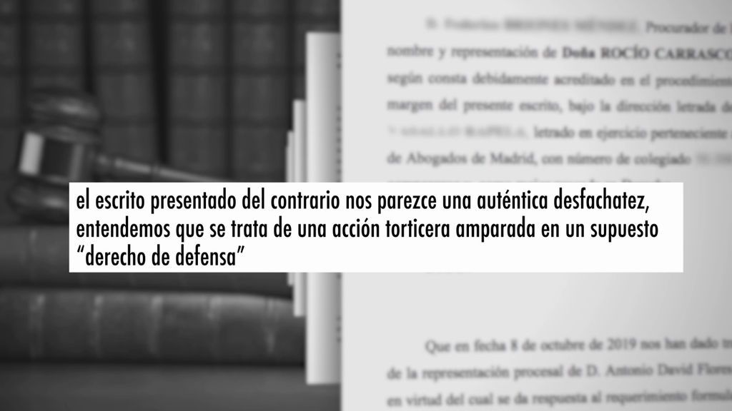 Escrito de Rocío Carrasco