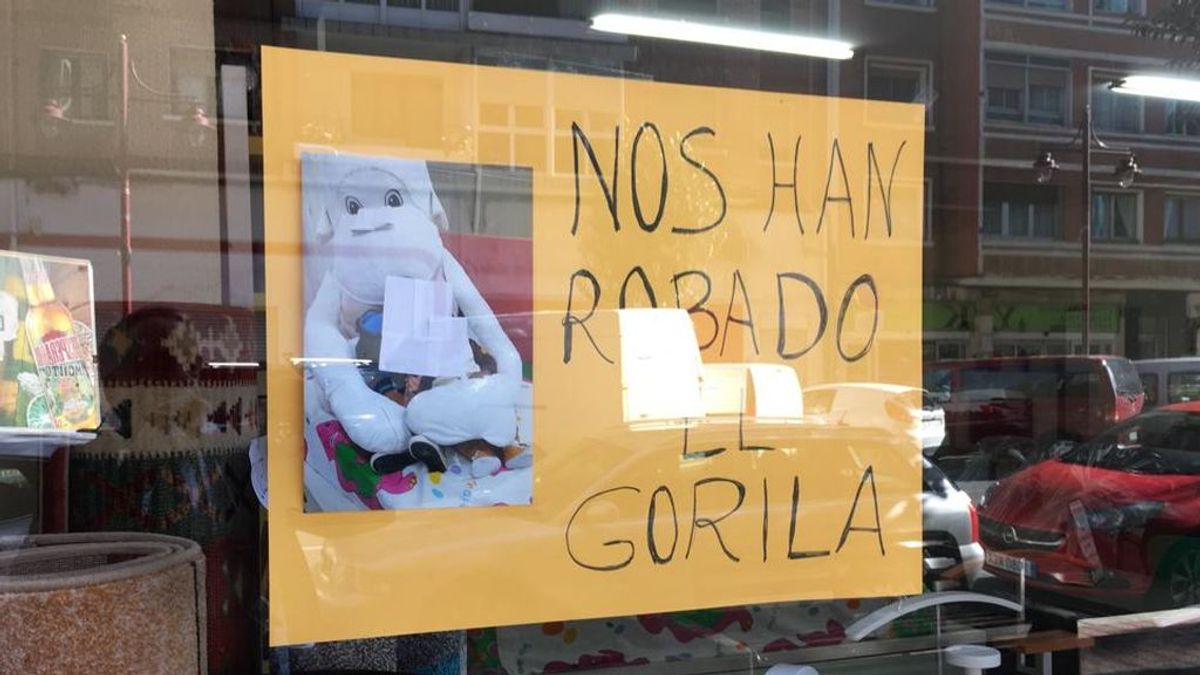 Se busca a un gorila de peluche robado en una tienda de muebles de Barakaldo Se busca a un gorila de peluche robado en una tienda de muebles de Barakaldo