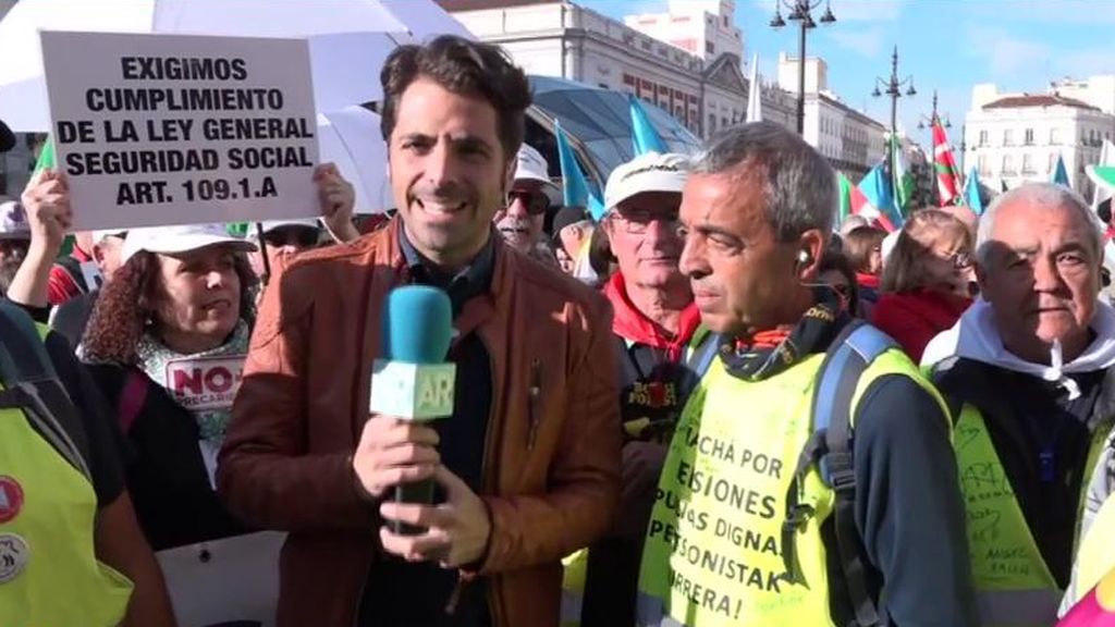 Marcha de pensionistas en Madrid: "Tenemos lleno el tarro de las mentiras de los políticos"