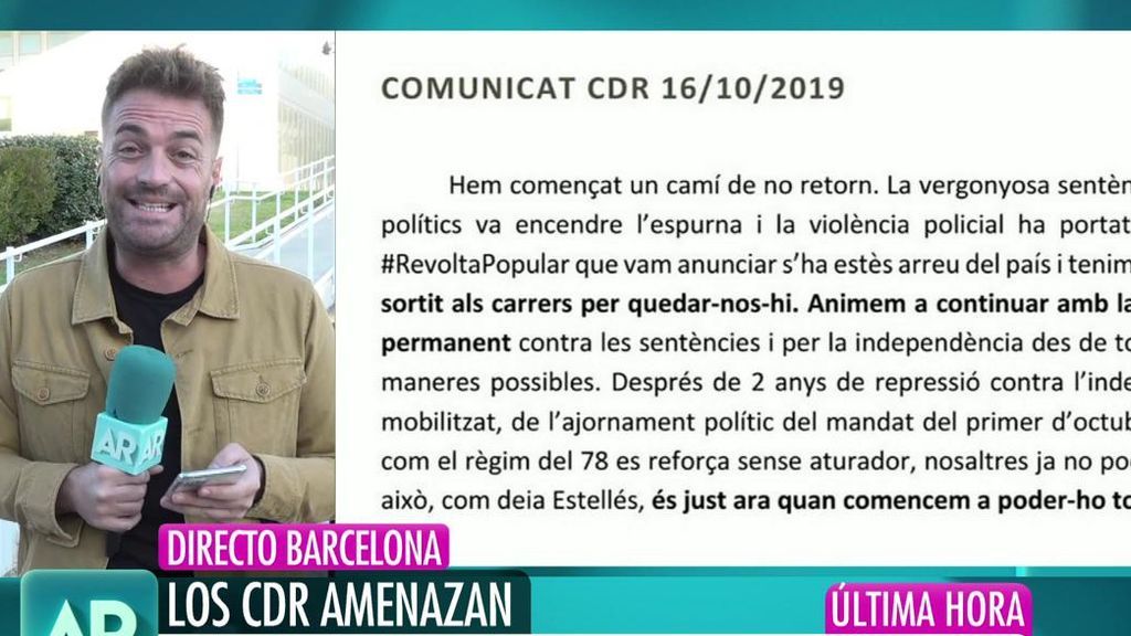 Los CDR lanzan un comunicado