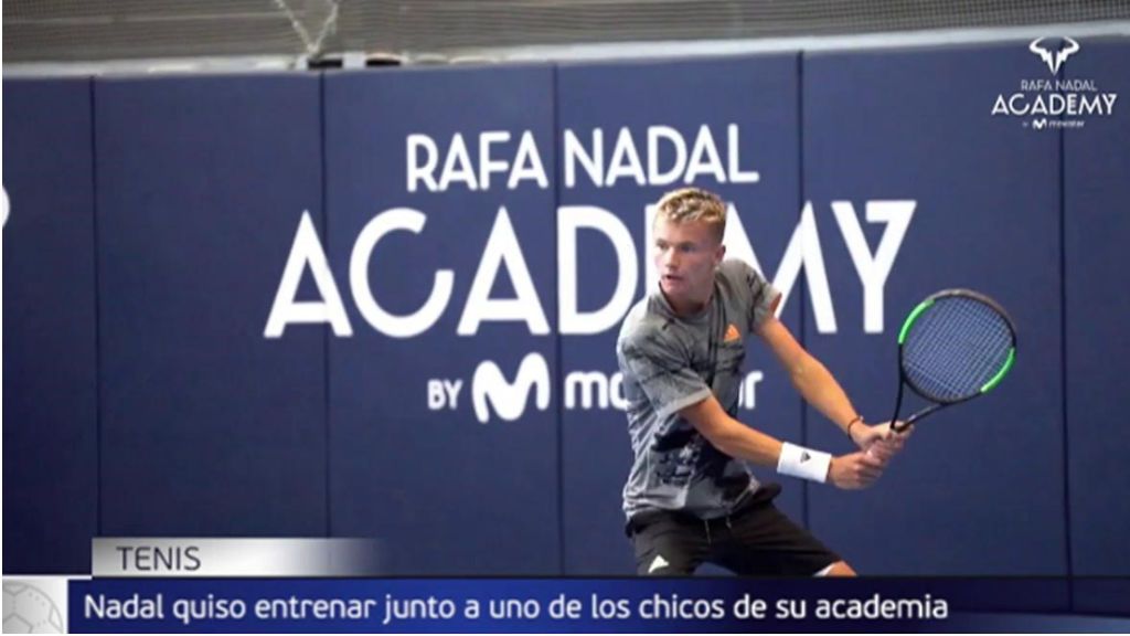 Nadal entrenó con el jóven tenista británico, Fitzpatrick, para contribuir a su recuperación