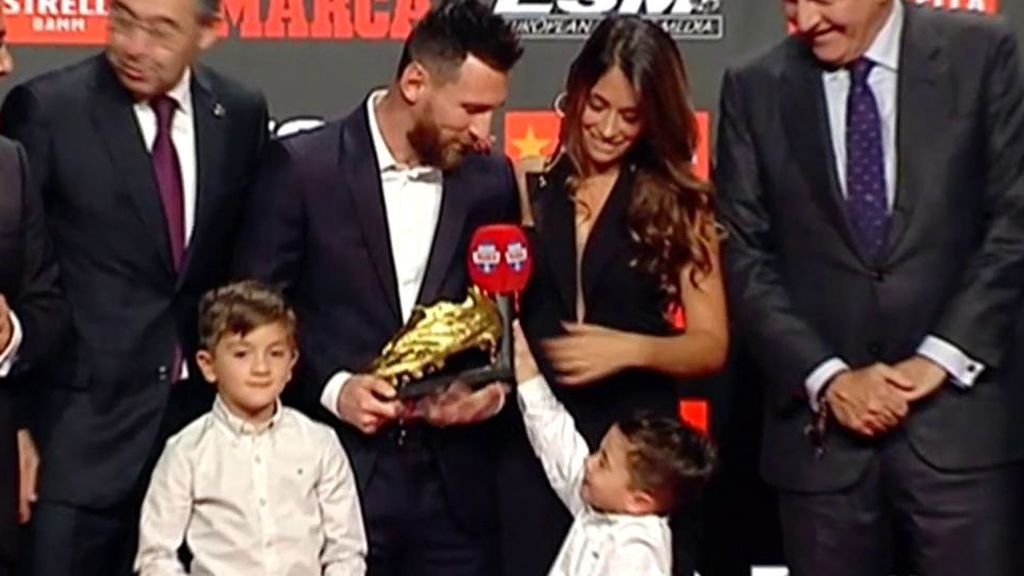 Messi recoge su sexta bota de oro