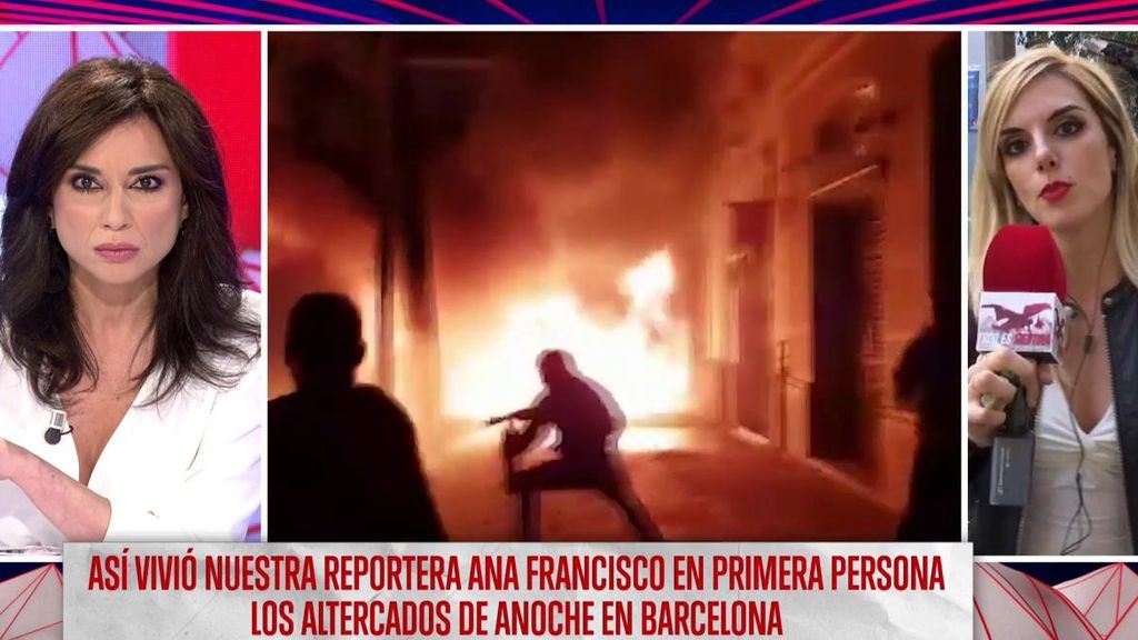 El testimonio de Ana Francisco sobre las protestas en Barcelona