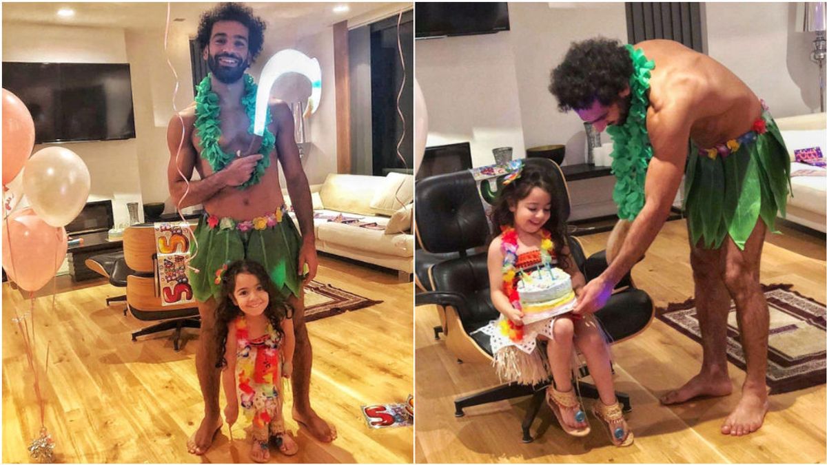 Salah sorprende a su hija pequeña por su cumpleaños disfrazándose de 'Maui': "Vine por ti princesa"