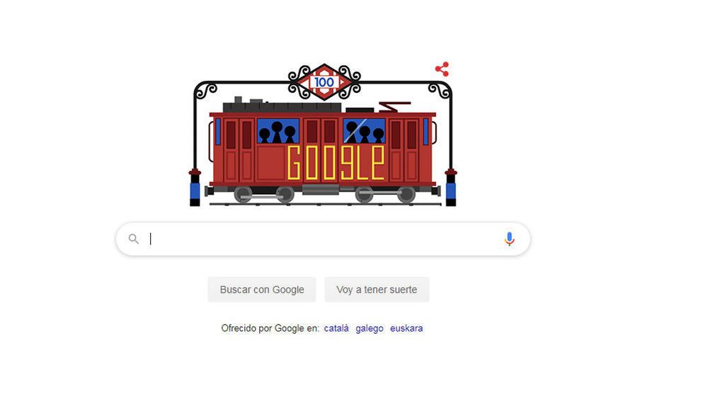 Google rinde homenaje al Metro de Madrid con su 'doodle' Google rinde homenaje al Metro de Madrid con su 'doodle'