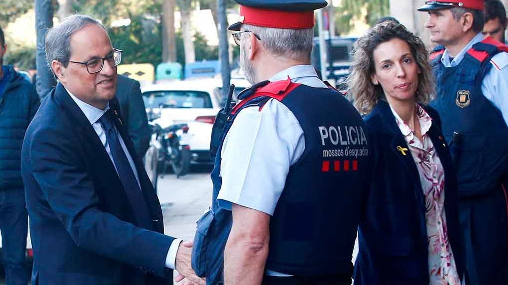 Torra llega al Parlament Torra llega al Parlament