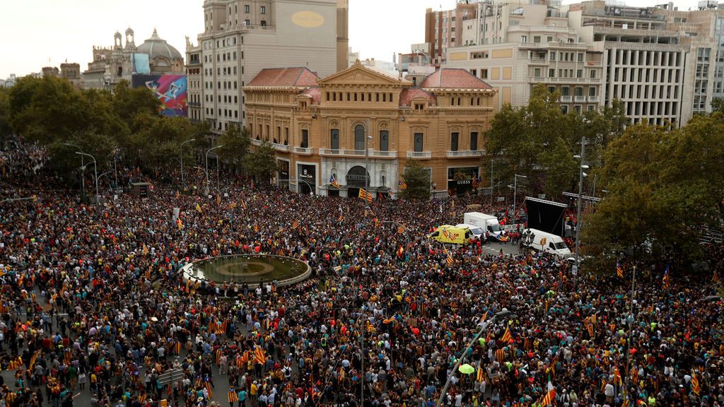 Más de medio millón de personas se manifiestan en Barcelona