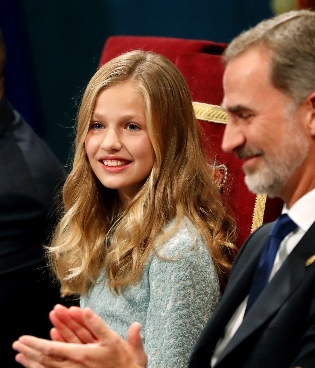 La princesa Leonor durante la ceremonia de entrega de los Premios Princesa de Asturias