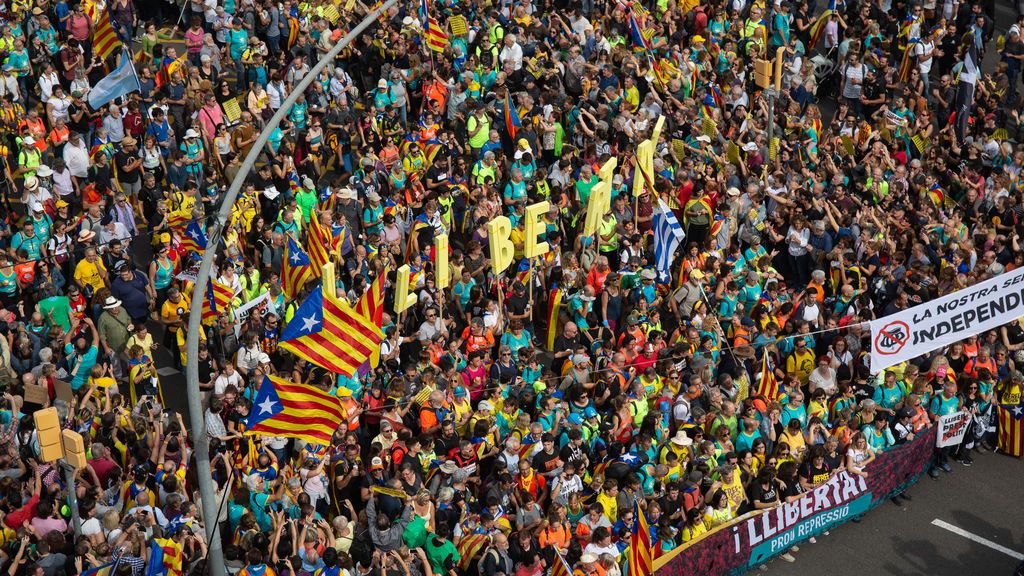 Medio millón de personas en la marcha independentista de Barcelona Medio millón de personas en la marcha independentista de Barcelona