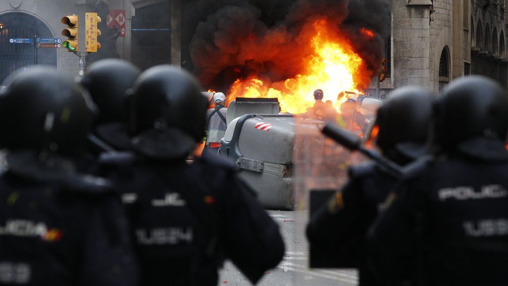 Disturbios en la Vía Laietana