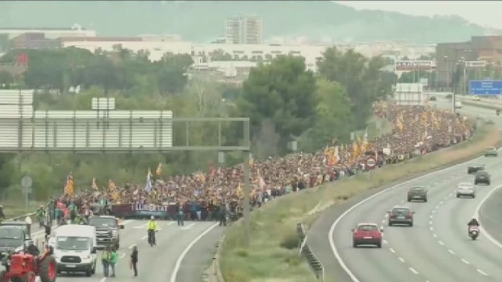 Carreteras cortadas en Cataluña