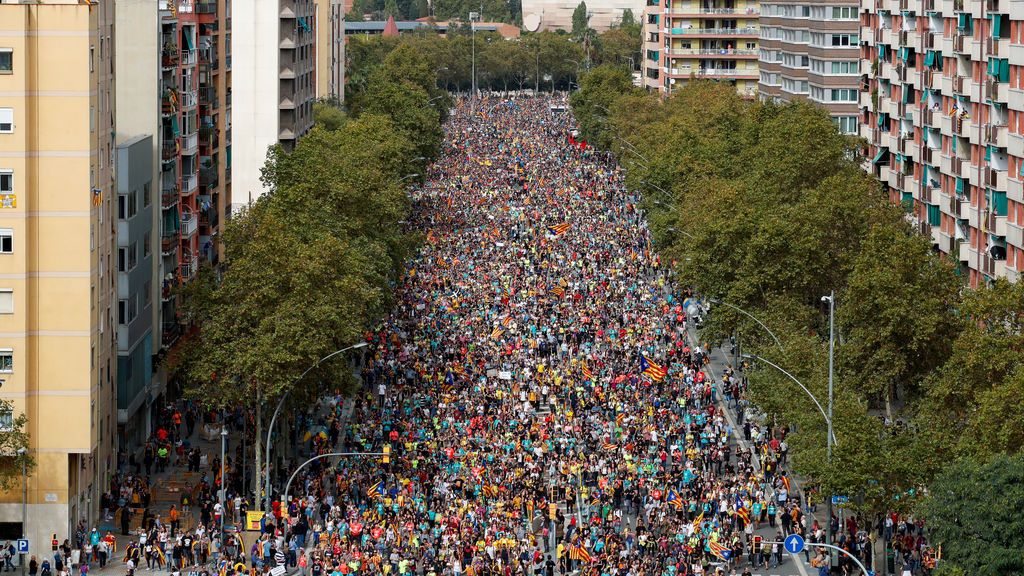 Lar Marchas por la Libertad llegan a Barcelona