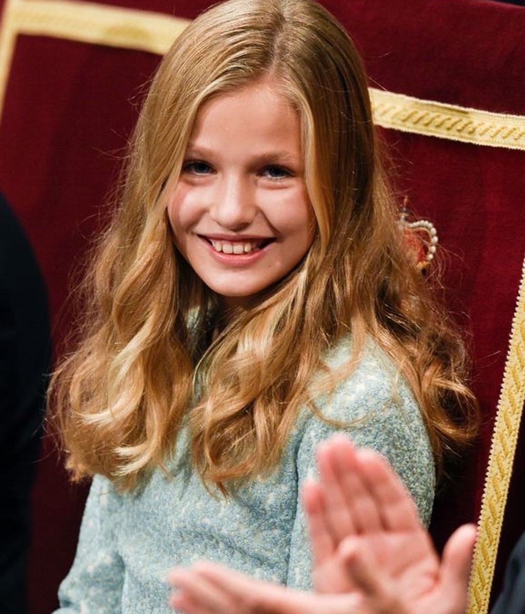 La princesa Leonor durante la ceremonia de entrega de los Premios Princesa de Asturias