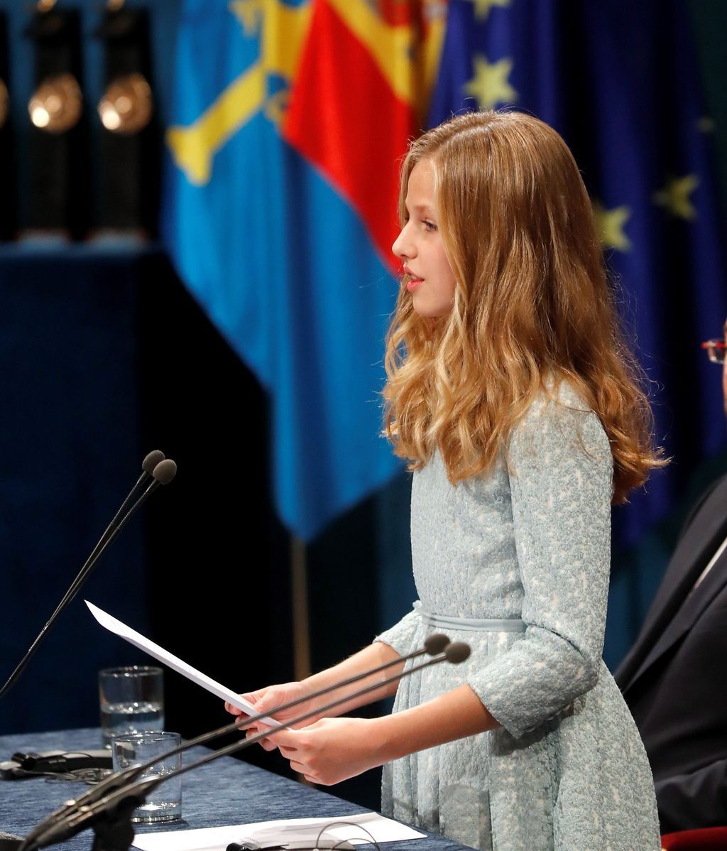 - La princesa Leonor pronuncia su discurso, el primero en su condición de heredera de la Corona