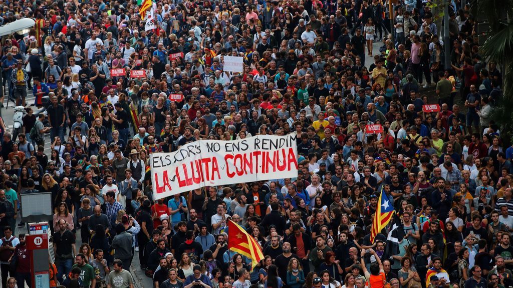 Miles de manifestantes en Barcelona