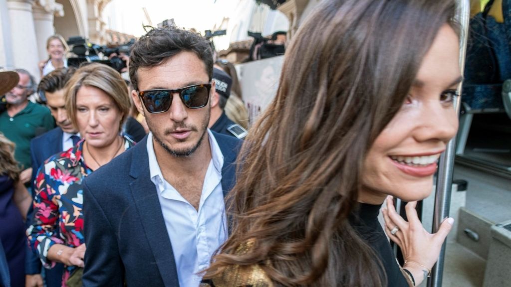 El tenista argentino Juan Mónaco y Diana Arnopoulos