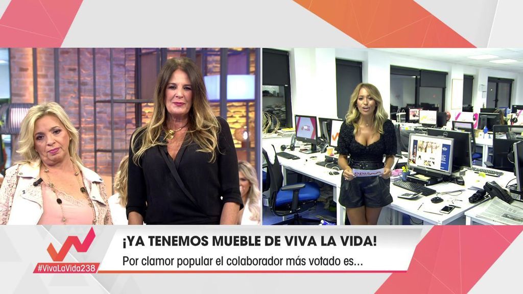 Ángela Portero, elegida mueble de 'Viva la vida'