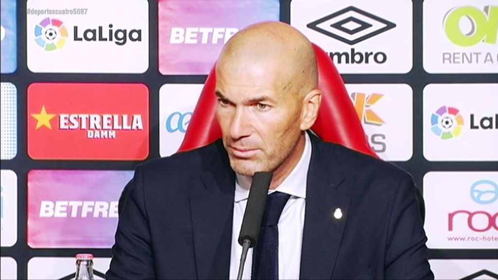 Zidane responde a las críticas en su peor momento en el Real Madrid