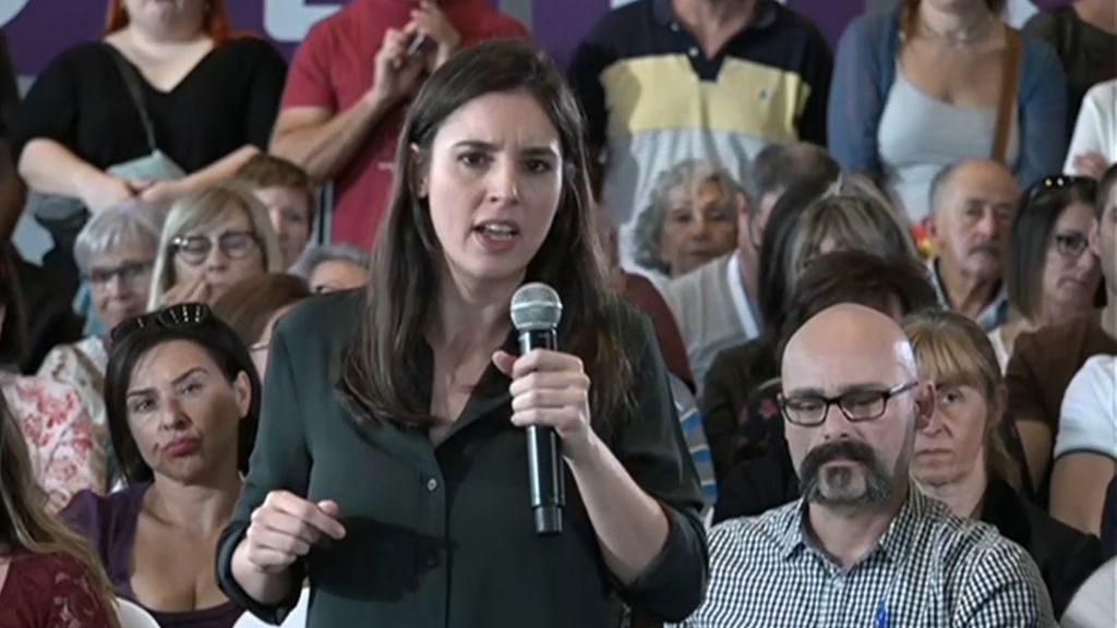 Irene Montero critica que el tema de Cataluña se haya convertido en el tema principal de esta campaña