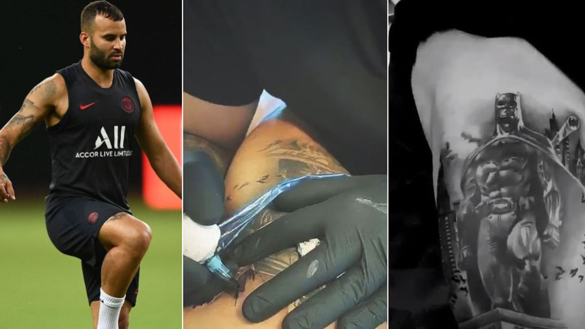 Jesé termina su tatuaje de Batman en honor a su hijo Nyan y publica el proceso