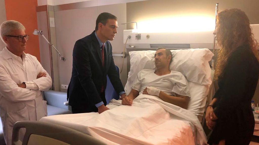 Pedro Sánchez, en el hospital