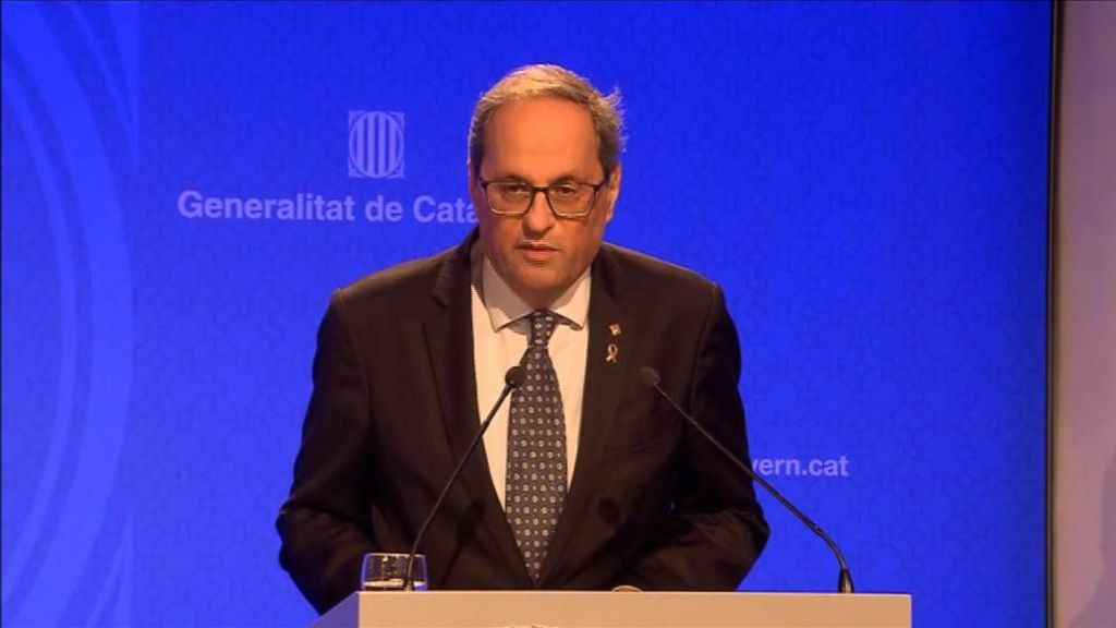 Han podido seguir en directo, la comparecencia de Torra Han podido seguir en directo, la comparecencia de Torra