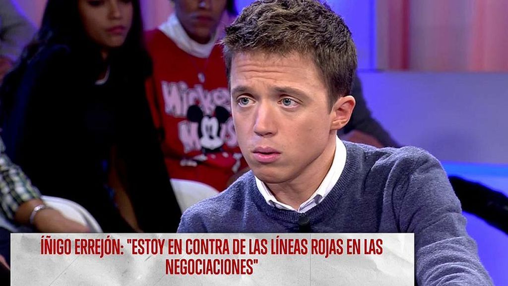 Errejón: "Nuestro precio no va a ser gratis, pero no va a ser la posición que ocupemos nosotros en el Gobierno"