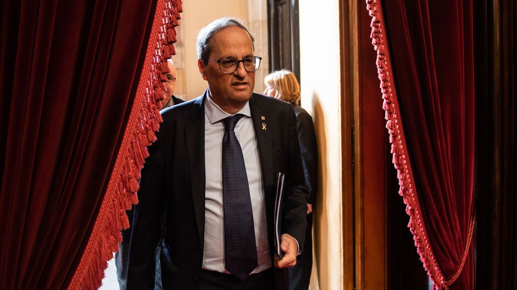 Torra en la sesión de control del Parlament Torra en la sesión de control del Parlament