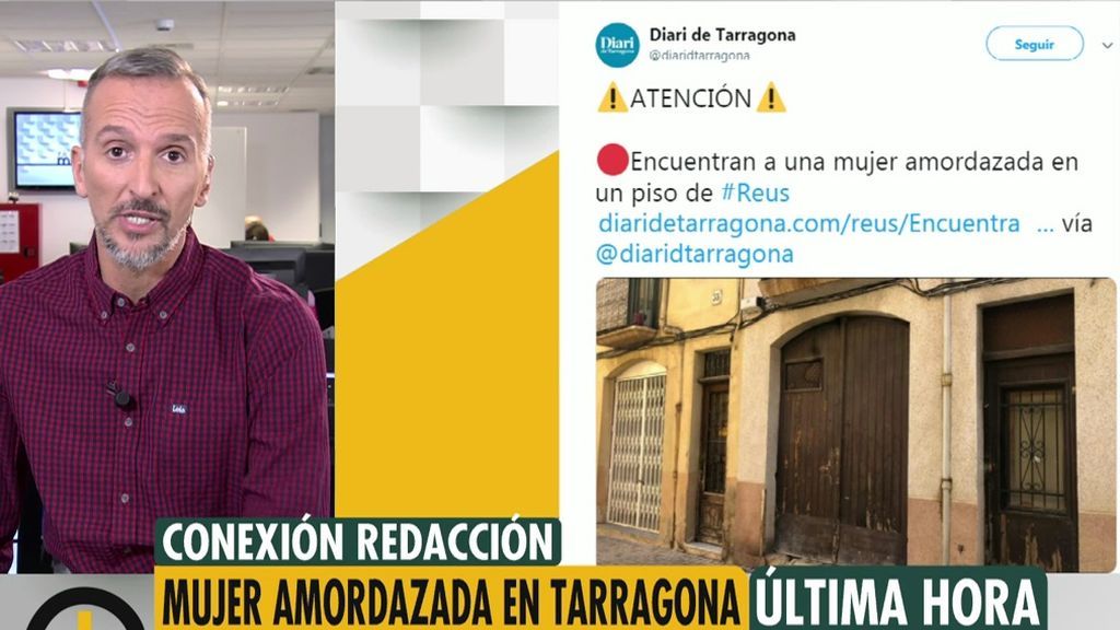 Encuentran a una mujer amordazada en un piso de Reus