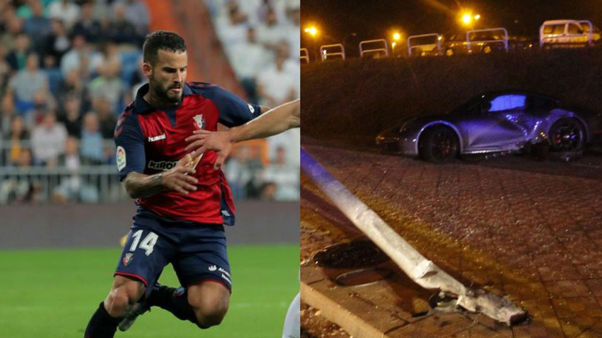 Rubén García, futbolista de Osasuna, se estrella contra una farola cerca del estadio del Sadar