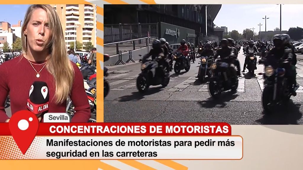 Masiva manifestación de los motoristas españoles: denuncian la peligrosidad de los guardarraíles