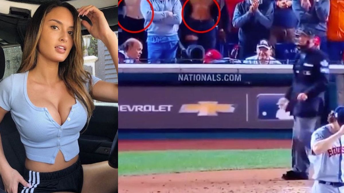 Prohíben de por vida a la modelo Julia Rose entrar a un estadio de la MLB tras enseñar los pechos para distraer a un pitcher