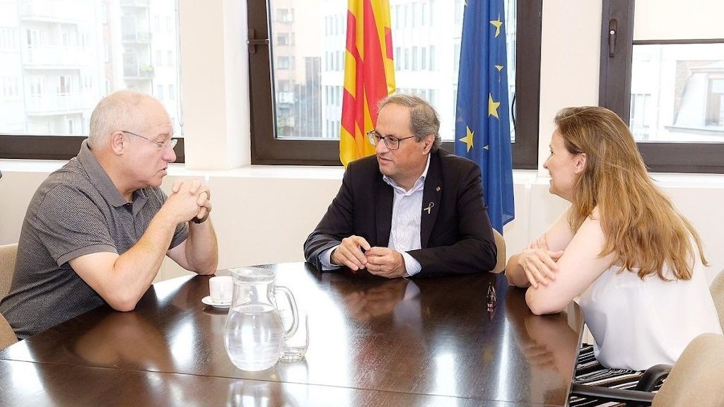 Meritxell Serret junto a Quim Torra y el exconseller Lluis Puig Meritxell Serret junto a Quim Torra y el exconseller Lluis Puig