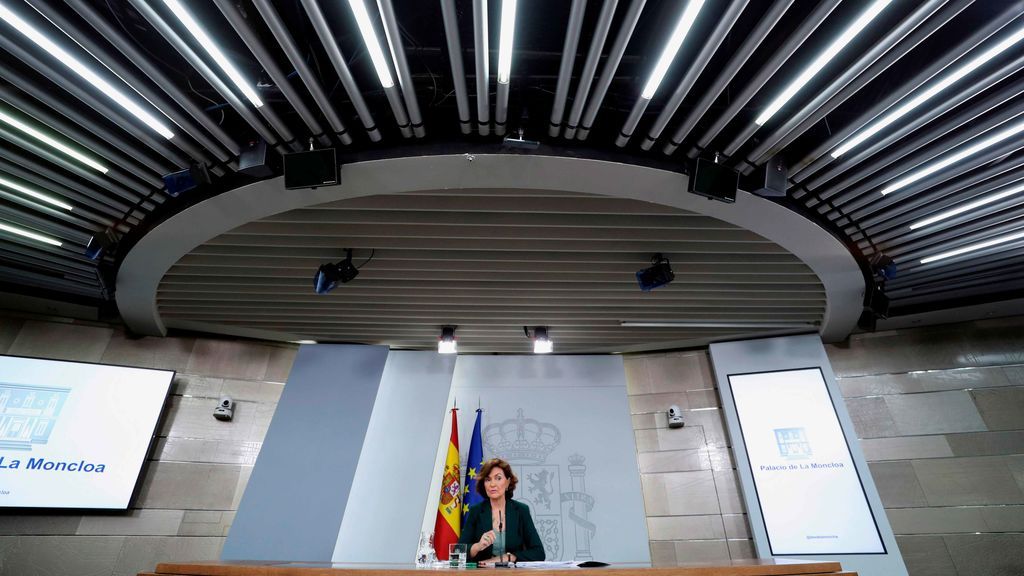 Carmen Calvo, en Moncloa Carmen Calvo, en Moncloa