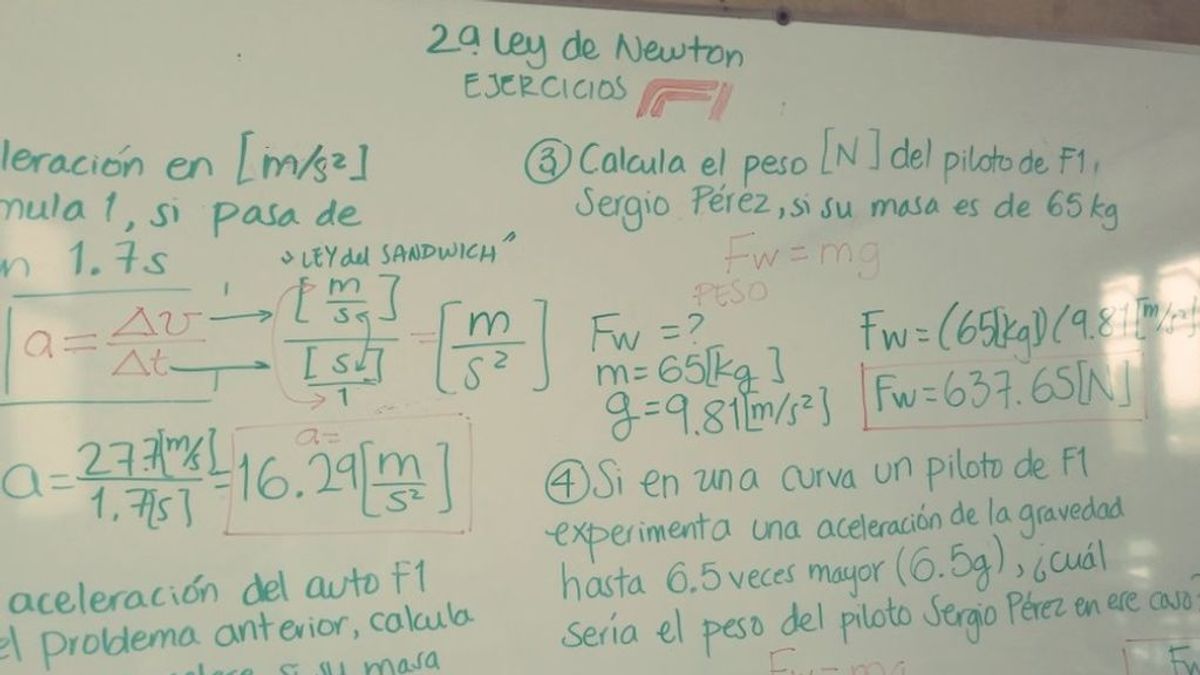 Una profesora mexicana conquista a La Red con su método para explicar física: emplea conceptos de Fórmula 1