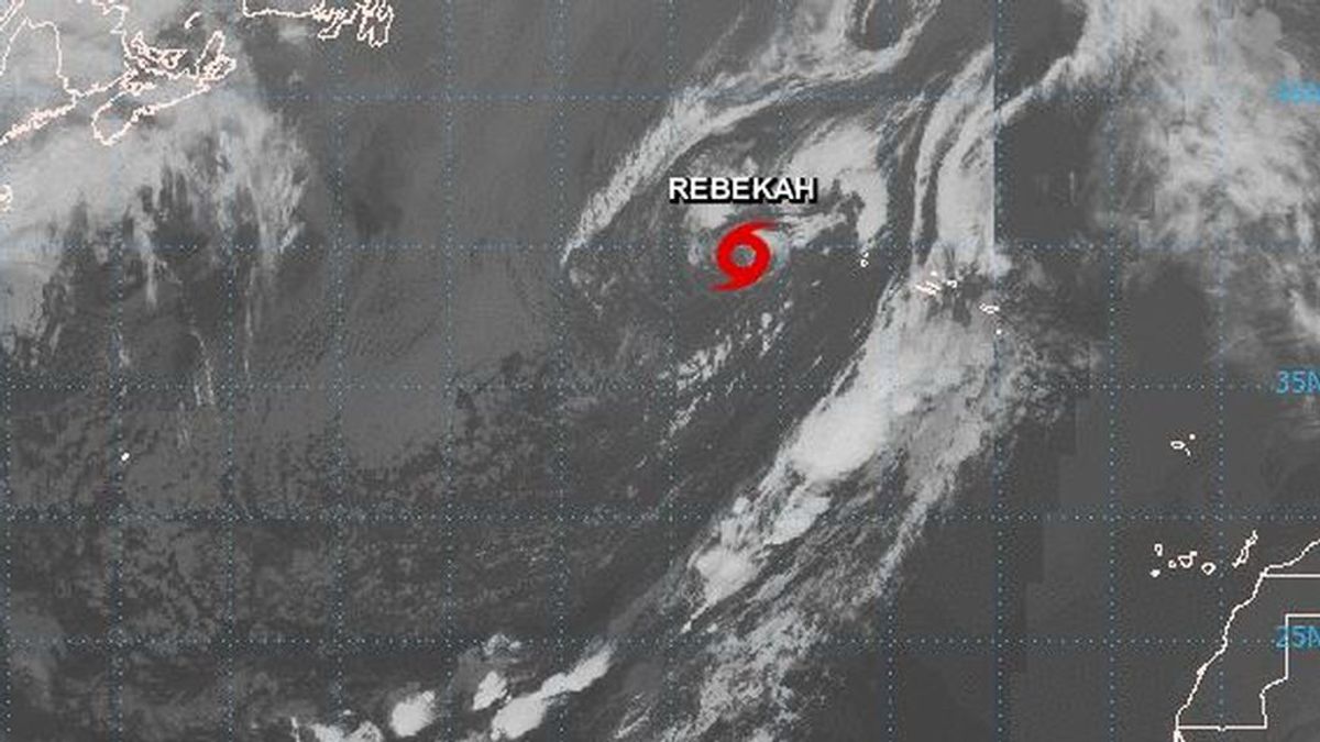Ciclón subtropical en el Atlántico: la tormenta Rebekah se acerca a las Azores