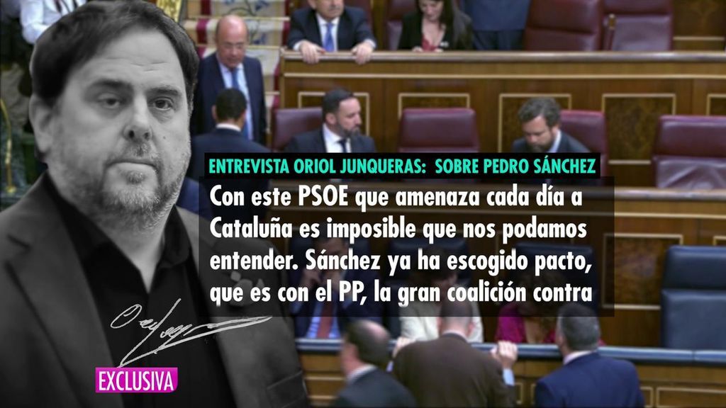Junqueras escribe a 'AR': "El señor Sánchez ha renunciado a ser el presidente de los catalanes"